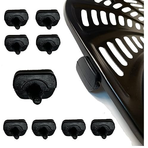 Chengziyue 8PCS Air Fryer Rubber Feet for Gourmia Air Fryers, Upgraded Food Grade Air Fryer Silicone Rubber Bumpers, Rubber Tabs, Rubber Tips for Gourmia Air Fryer Tray, High Temperature Resistant