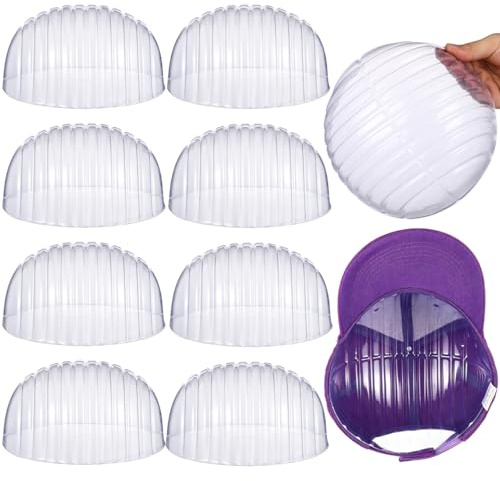 Didiseaon Baseballkappen Einsätze Former: 10 Stück Hüte Innere Stütze Transparente Unterstützung Hut Stützfutter für Präsentation Hutformer für Kappen und Mützen Perfekter Schutz Gegen Verformung