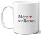 DECOHO - Mug Mère-Veilleuse - Tasse jeu de mots humoristique pour fête des mères - Idée cadeau maman - 33 cl, Céramique - Imprimé en France - Blanc