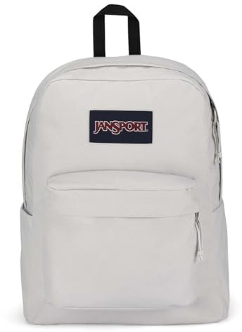 JanSport Superbreak Plus Backpack - Work, Travel, or Laptop Bookbag with Water Bottle Pocket, Oyster Mushroom, One Size, Superbreak Backpack - Durable, Lightweight Premium Backpack
