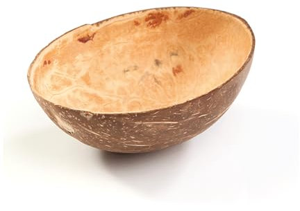 BATANIA 20 x ovales Kokosnuss-Geschirr | umweltfreundliche Kokos-Schale | ovale Schälchen aus echter Kokosnuss (Schälchen | ca. B Ø110-150 x H 60-90 mm | 150 ml)