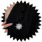 Cimenexe Vintage Kristall Schneeflocke Brosche Silber Cz Stern Brosche Pin Cz Gepflastert Starburst Pin Brosche Strass Schneeflocke Blume Brosche Pin Hochzeit Revers Pin Bankett Abzeichen Pins