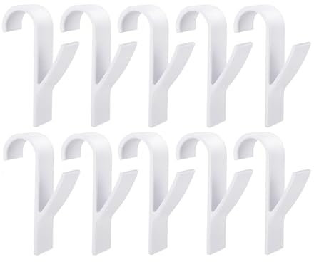 Flyicloud 10Pcs Ganci Termoarredo Bagno, Appendini Termoarredo Bagno, Porta Asciugamani Bagno in Plastica, Appendi Asciugamani per Termosifoni per Accappatoio, Vestiti e Asciugamani