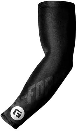 G-Form Compression Arm Sleeve, Schwarz, Erwachsene S/M | mit Feuchtigkeitsableitende Armstulpen für Baseball, Basketball und mehr, Ellenbogenstulpen mit flachen Nähten