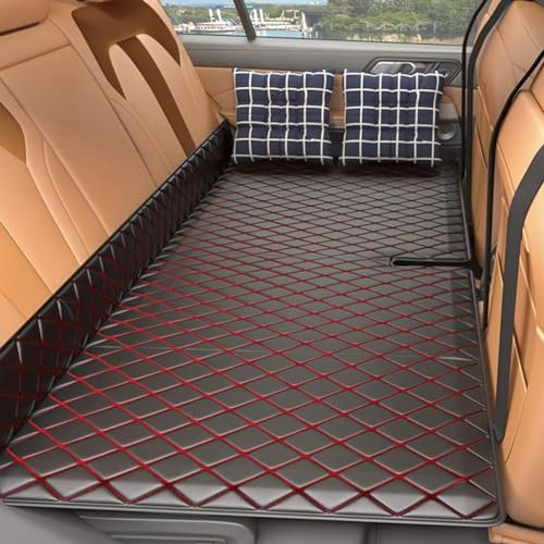 MHOZLHY Faltbar Reisen Auto Rücksitz Bett Matratze für BMW I4 G26 2021-2023,Leder Dickere Wasserdicht Kratzfest Car Mattresses