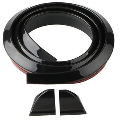 CiCixixi Souple Voiture Toit Arrière Spoiler Aile Autocollant, 1,5 m Aileron Arrière de Voiture en Caoutchouc Imperméable, Arrière Becquet Voiture Universel pour Auto Protection des Pare-Chocs