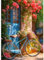 DAERLE Diamond Painting Fahrrad Landschaft, Diamant Painting Bilder Altes Fahrrad Blumen Straße, DIY Diamant Vollbild, Malen Nach Zahlen Erwachsene, 5D Diamant Painting für Wand Dekoration 30x40cm