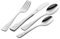 ZWILLING 1026657 Teddy Kinderbesteck Set, 4-teilig, mit eingeprägten Motiven, Für Kinder ab 3 Jahren, 18/10 Edelstahl [plastikfreie Verpackung]