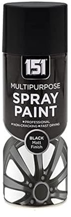 YSAMAX 151 Professional Black Matt Spray, Stunning Black Matte Finish, Fast-Drying Formula, Long-Lasting Durability, Aerosol Form, Versatile Uses, 400ML, (1PCS)