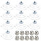 ASOFTY 10 Pcs M5 Saugnapf mit Gewinde, Ø 60 mm Runde Saugnäpfe für Fenster, Saugnapf Ohne Haken mit Metallschraubenmutter, PVC Transparente Saugknöpfe für Glas, Wand, Fenster