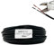 HALOTEC 25 Metros Cable Manguera Redonda PVC 2x0,75 mm² Negro interiores ROJO-NEGRO| Tipo 03VV-F | Cable Doble de Cobre Flexible | Cordón Eléctrico Redondo para Iluminación LED.