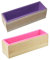 2PiecesSoap Mold Rectangle Soap Loaf Mold Wooden Box Making Baking Supplies Silicone Soap Moulds with Wooden Box Lid