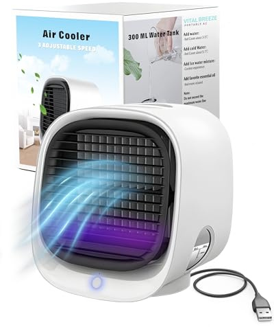 Vital Breeze Portable AC Evaporative Air Cooler Portable Air Conditioner