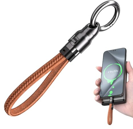 Generico USB C Ladekabel Keyrings Keyrings 240W Schnellladegerät | Doppelte Typ-C-Schnittstelle, leicht für Handy, Tablet oder Laptop