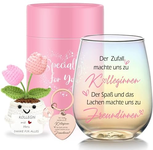 Binoster Abschiedsgeschenk Kollegen Geschenke für Frauen Beste Freundin Geschenke Weingläser Dankeschön Geschenk Renteneintritt Geschenk für Kollegen Freundin Geburtstag Abschied Kollegin