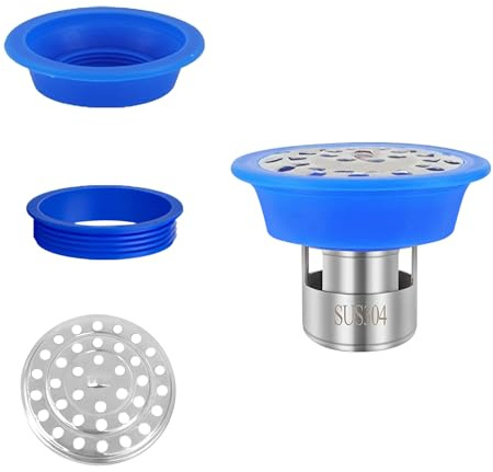 Ctyjia 1 Pcs Odor Proof Floor Drain, Shower Floor Drain Plug, Blocking and Insect Proof Floor Drain Core Backflow Preventer for 75mm Caliber Pipes Tubes
