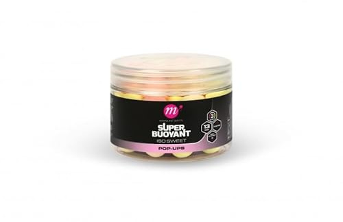 Mainline Baits ISO Sweet Pop-Ups 13mm | PYW Mixed Colours | Reliable and Buoyant Mini-Pop-Ups Allow You to Fish Scaled Down Rigs on Pressured Waters | Proven Effective Dedicated Base Mix