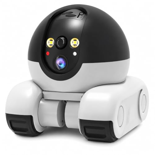 App Controlled Security Camera Robot 2MP Dual Lens AI Tracking