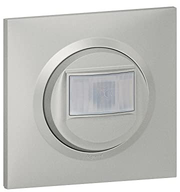 Legrand - Interrupteur automatique dooxie 2 fils sans Neutre livré avec plaque carrée alu