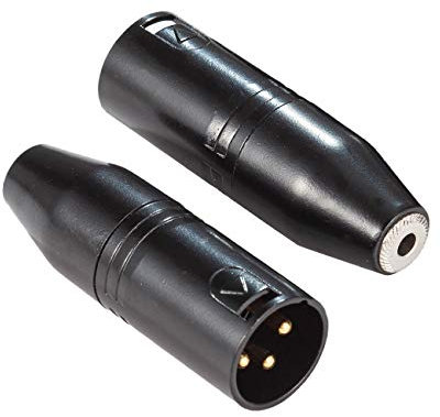 Ancable 3.5mm to XLR, 2-Pack 3.5mm Stereo TRS Mini-Jack Female to 3-Pin XLR Male Microphone Adapter, Audio Converter for Camcorders, Recorders, Mixers