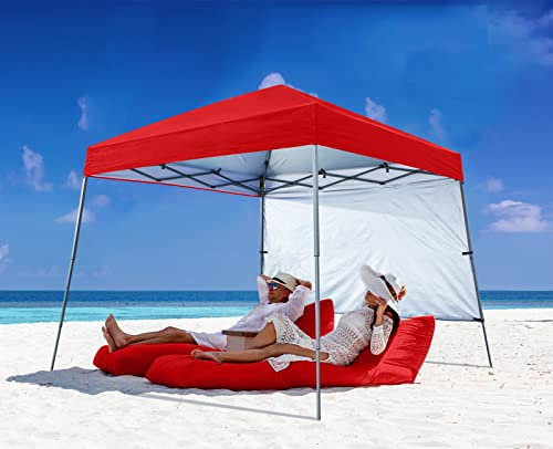 ABCCANOPY 2x2M Pavillon wasserdicht Pop-Up Gartenpavillon Festival Sonnenschutz,rot