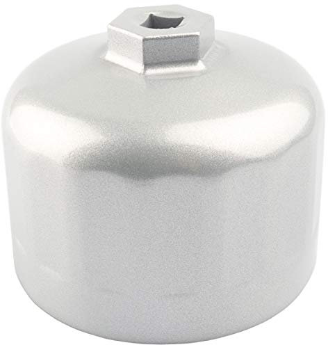 Ölfilterschlüssel, 86 mm, 16 Rillen, für Kartuschendeckel, kompatibel mit BMW Volvo – N52 N54 N55 E90 F10 F30 128i 135i 320i 325i 328i xi 335i 525i 528i 530i 535i 550i X1 3 x 5 Z4, XC90, XC70, V70,