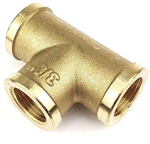 T-Stück G 1 Schraubverbindung mit Innengewinde Gewindefitting Messing Verbindungsstück Fitting