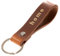 ELBERCRAFT® Schlüsselanhänger Leder HOME der Schlüssel Organizer für deine Schlüsseltasche keychain made in Germany braun Gravur gold