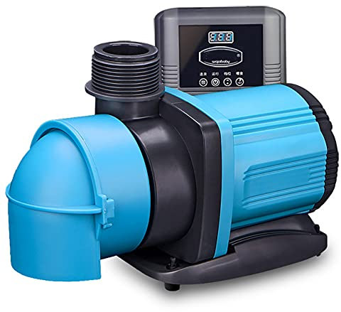 H&RB Quiet Submersible 10-Speed Adjustable Aquarium Frequency Conversion Water Pump with Controller for Marine or Freshwater Fish Tanks Ponds Fountains,80W