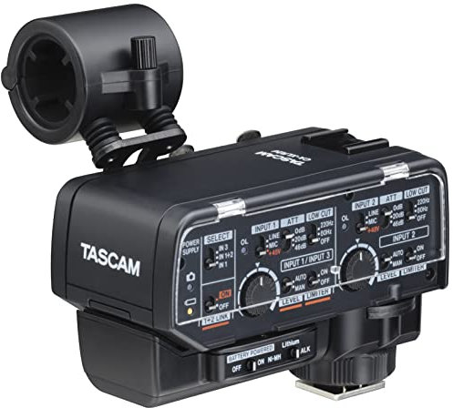 Tascam XLR Microphone Adapter Analogue Interface Kit for Mirrorless Cameras (CA-XLR2D-AN)