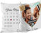 Kissen Kalender selbst gestalten - mit anpassbarem Jahrestag, mit Namen, Text & Foto bedrucken - Geschenk Valentinstag, Jahrestag, Paar, Liebe - beidseitig, inkl. Füllung, Weiß flauschig