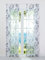 ESLIR Schiebegardinen Set 2er Flächenvorhänge Voile Schiebevorhang Gardinen mit Klettband Transparent Vorhang Modern Grau BxH 57x225cm 2 Stück