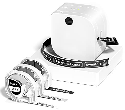 Phomemo P12-Pro Label Maker, Bluetooth Label Maker Machine with 3 Label Tapes, USB Rechargeable Thermal Label Printer Handheld for Home And Office, Label Printer Machine for Android And iOS