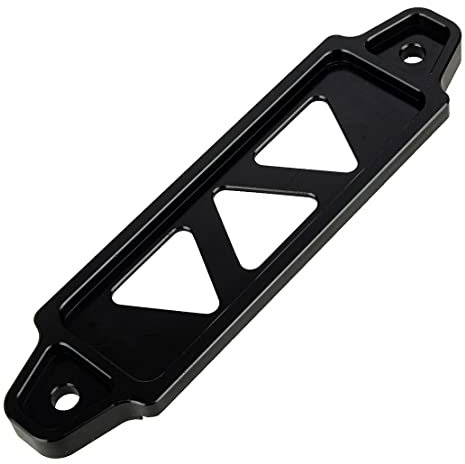LETAOSK Schwarzes Aluminium Universal Auto Batterie Tie Down Mount Bracket Brace Bar Fixed Clamp