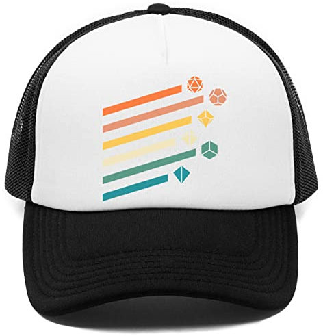 Vendax Retro Rainbow Polyhedral Dice Set Colors Tabletop RPG Kappe Baseball Rapper Cap