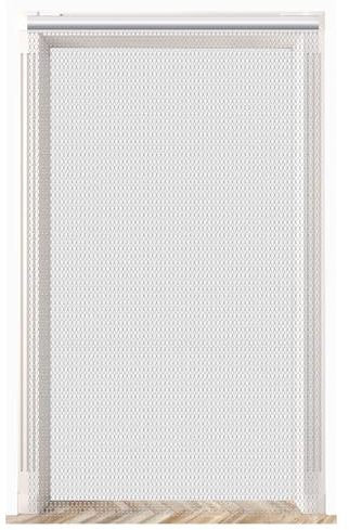 VeYocilk Silver Chain Fly Screen 100x210cm Aluminum Metal Chain Curtain for Doorway Insect Blinds Pest Control 39.4 Wide x82.7 Long