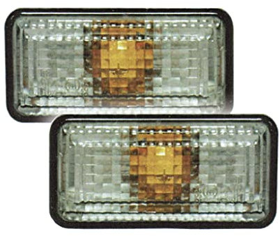 Kotflügel Seitenblinker Getönt Set u. Vorne Links/Rechts Kompatibel mit VW Golf 3 Cabrio Cabrio 93-98