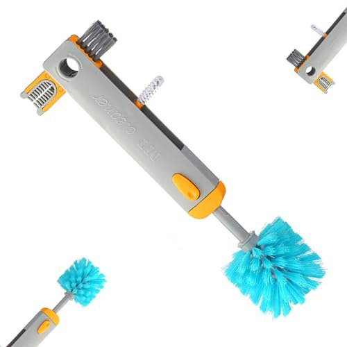 Valart 1Pcs Water Bottle Brush Mam Bottles Gap Cleaning Brush for Baby Bottle Brush 4 in 1 bottle cleaner brush scrubbing brush better brush for Coffee Mugs air up bottle Tea Mugs(Grizzly 1Pcs)