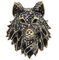 Broches Vintage Broche Pour Femmes Hommes Étincelants En De Loup Pignon Épingle De Sécurité Broche Punk Costume Pin Pin Bijoux Pour Les Cadeaux D'anniversaire De Saint-valentin