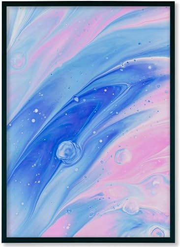 RAWWEST.BIS Cadre Photo 60x80 cm en Aluminium Anti-reflet noir cadre decoration murale pour Affiche Poster Œuvre d'Art Photo Puzzle Verre Acrylique Fixation Verticale & Horizontale