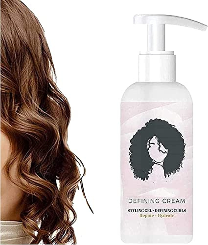 Styling Gel Lightweight Curl Defining Cream, Defining Cream Hair Care Elastin, Curl Moisturizer, Moisturizing Curl Conditioner For All Hair Types (1pcs)