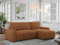 MKS MEBLE Struktur Stoff, Struktur Couch, Sofa mit Schlaffunktion und Bettkasten, Schlafsofa Struktur, Couchgarnitur Ecke Bettcouch, Struktur Stoff - Argos - Orange Struktur