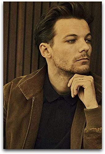 WYYXF Leinwandbild Sänger Louis Tomlinson Portrait Retros5 Poster Leinwand Wandkunst Zimmer Bilder für Schlafzimmer Geschenke Dekor ohne Rahmen (60 x 90 cm)