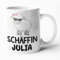 Schäffin Tasse Personalisierbar - Chefin Kaffeetasse Schaf Chefin Manager Frau Lustig Kaffeebecher (Weiß)