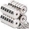 Aenienoe 24 Stück Magnete Rund 20mm Magnete Stark mit Loch 10KG Kraft Neodym Magnet zum Anschrauben Topfmagnet Schrauben Werkstatteinrichtung