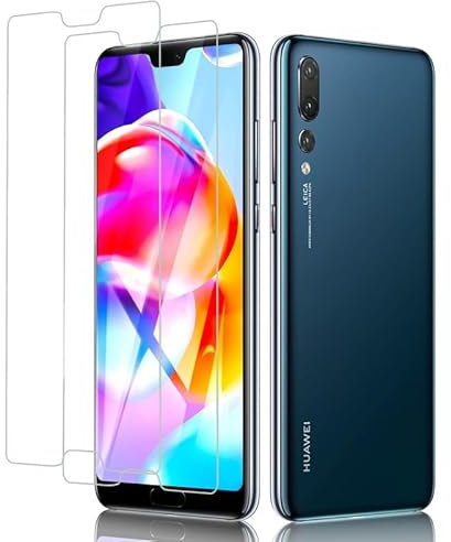 Wondoner [2 Stück für Folie Huawei P20 Pro Panzerglas, Schutz vor Kratzer Panzerglasfolie Displayschutzfolie, Anti-Staub Anti-Bläschen Displayschutz Huawei P20 Pro Schutzfolie