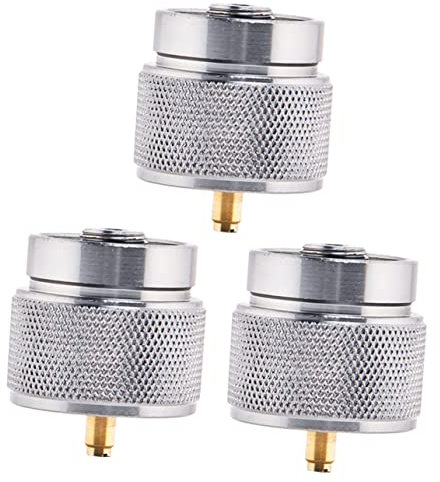 BESPORTBLE 3piezas Adaptador De Gas Resistente para Camping Conector De Tanque De Gas Pequeño Convertidor para Estufas De Exterior y Barbacoas