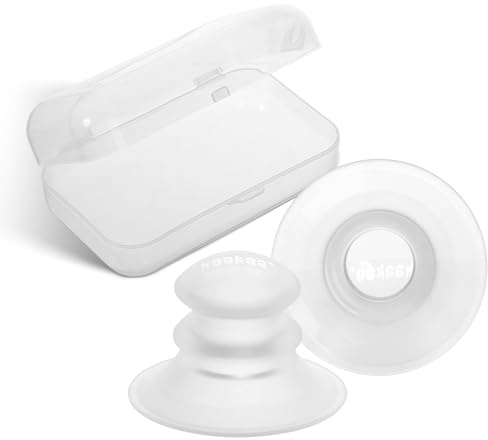 haakaa Correttore per capezzoli piatti o invertiti, in silicone, 22 mm | Correttore per capezzoli in morbido silicone con ventosa regolabile e custodia, progettato per capezzoli piatti o invertiti