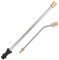 2 varillas de extensión para lavadora a presión para Karcher K2 K3 K4 K5 K6 K7, lanza de extensión (40 cm) + barra de extensión curvada de 30° (22 cm) de acero inoxidable para lanzador de suciedad