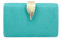 MODELISA - Bolso Clutch Cartera De Mano Hoja Cadena Hombro Fiesta Noche Boda Evento Novia Mujer (Turquesa)